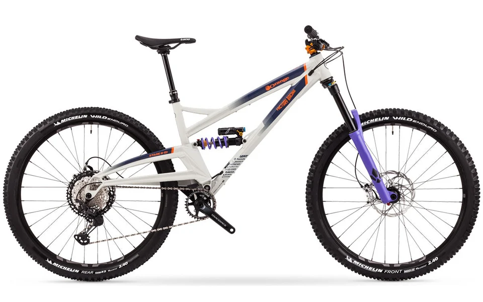 Orange Stage 6 Evo Team bicycle, 2022 model
